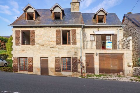   CORREZE. TREIGNAC. Maison en pierre avec 3 chambres, garage, d�pendances et un jardin de 1471m2. Maison - 6 pi�ce(s) - 125 m�