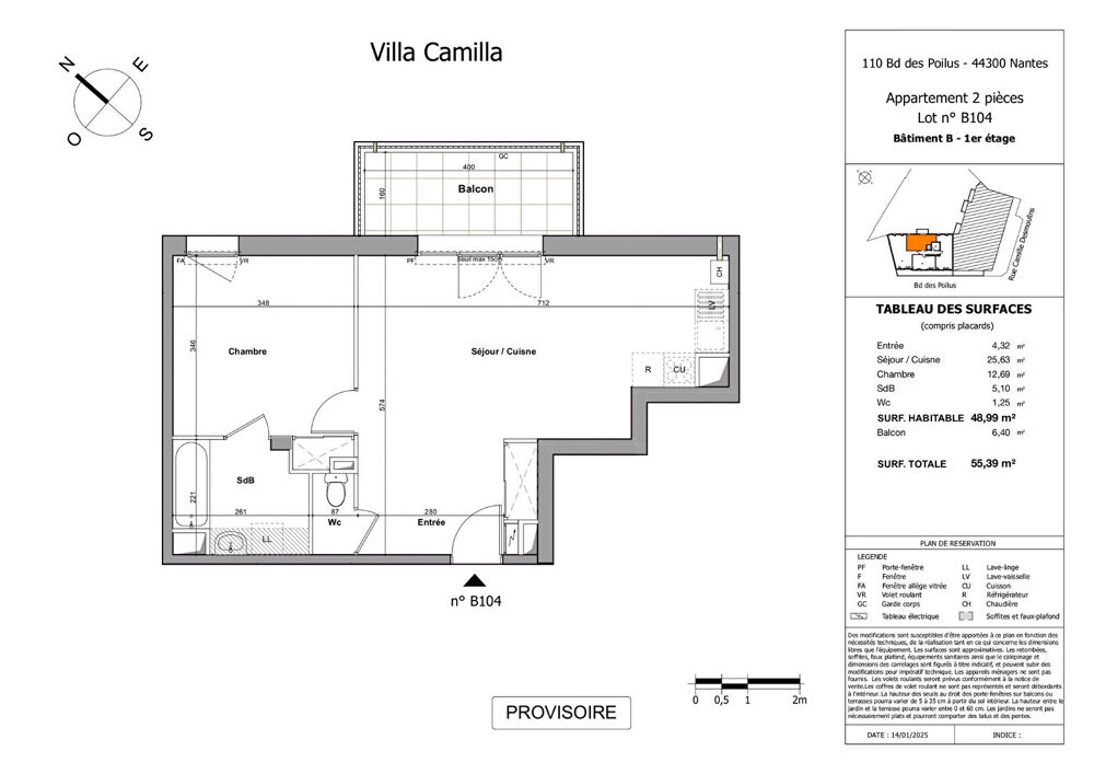 Vente Appartement Appartements neufs Nantes Boulevard des poilus du 2 aux 4 pièces (42m2 - 78 m2) Nantes