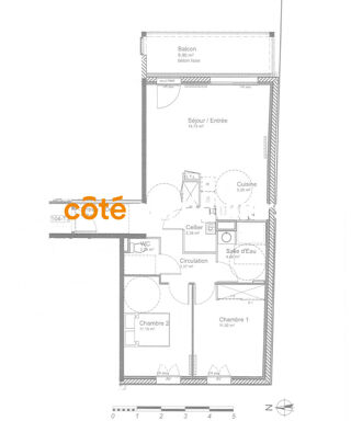  Appartement � vendre 3 pi�ces 1 m�