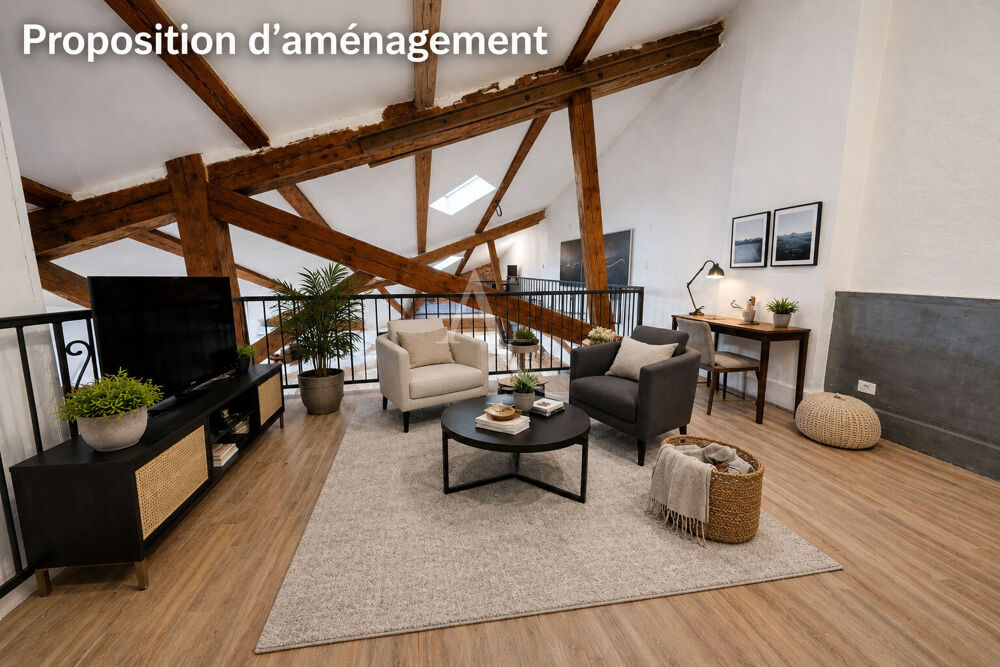 Vente Appartement Proche Narbonne à 10 min, Appartement type loft 129m²  2 Chambres+ 1 bureau Coursan