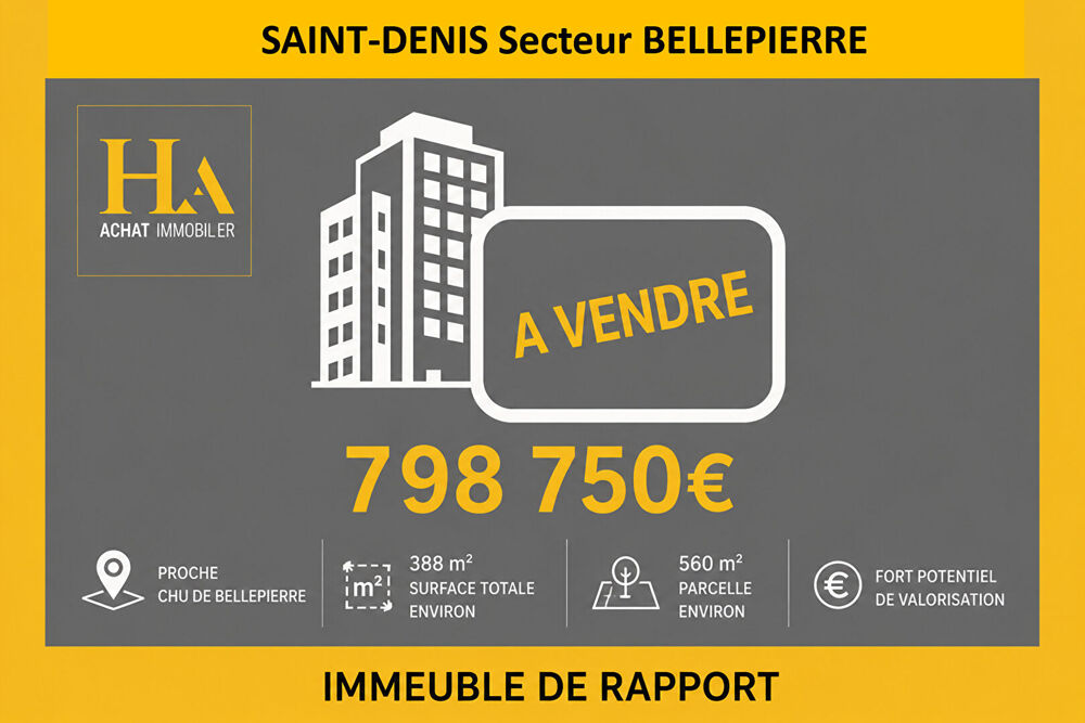 Vente Immeuble Immeuble Saint Denis secteur Bellepierre proche CHU Saint denis