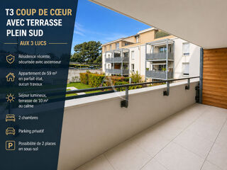  Appartement � vendre 3 pi�ces 59 m�