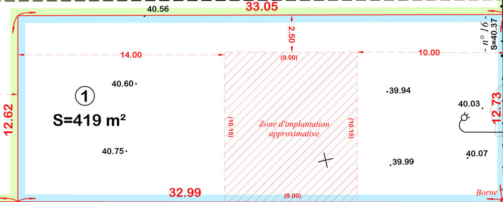 Vente Terrain Terrain Montesson 419 m2 Montesson