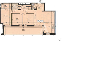  Appartement � vendre 4 pi�ces 80 m�