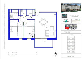  Appartement  vendre 3 pices 76 m
