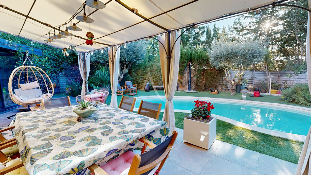 Vente Maison Villa 147 m², 4 chambres, Piscine chauffée, Grand Garage, Terrain 1200 m² St andre de roquelongue