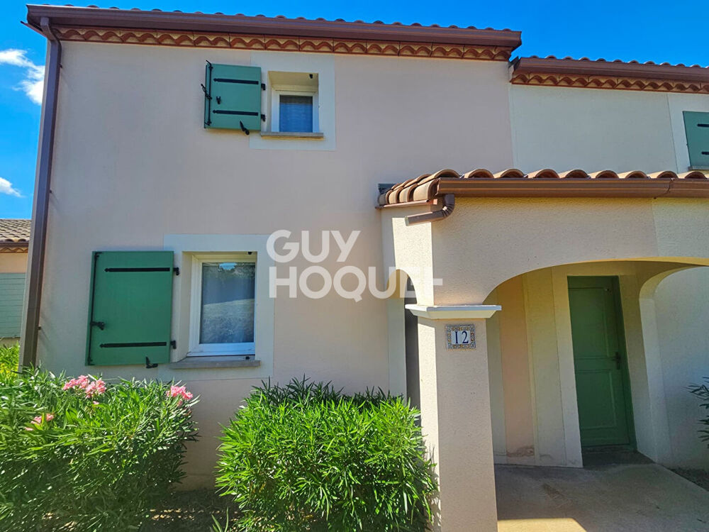 Villa T3 avec mezzanine, jardin, et parking. Résidence Port Minervois Homps.