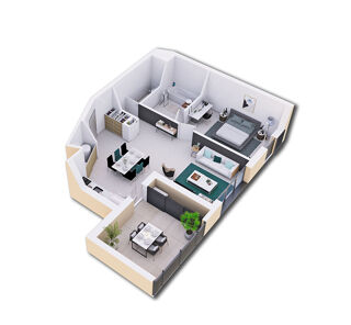  Appartement � vendre 2 pi�ces 50 m�