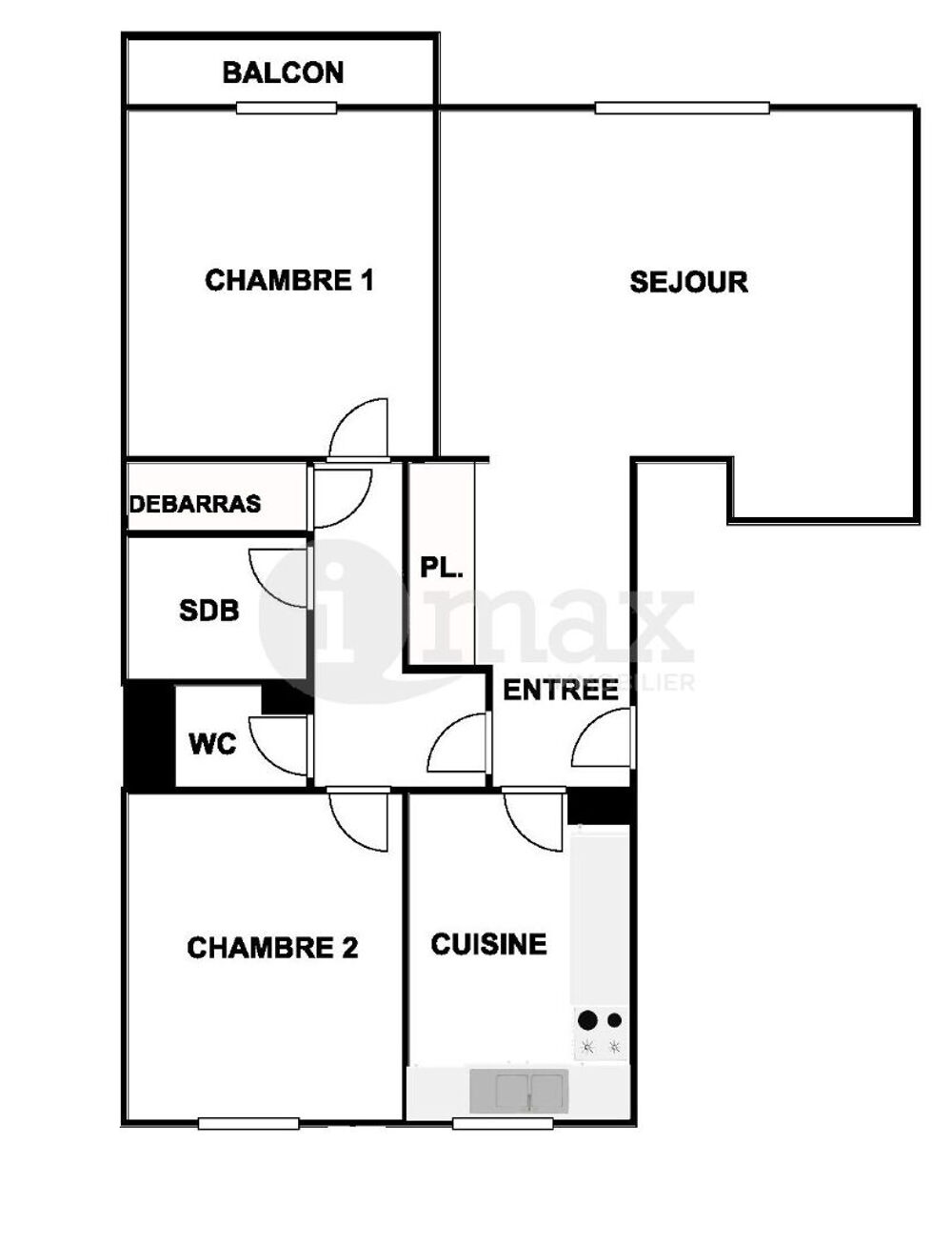 Vente Appartement COURBEVOIE KILFORD - 3 PIECES 75 m² + BALCON + PARKING - 420 000  FAI Courbevoie