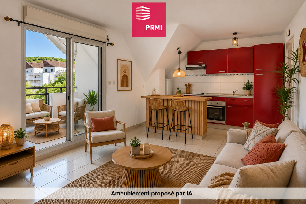 BOUCAN CANOT : APT T2 VUE DEGAGEE, DERNIER ETAGE