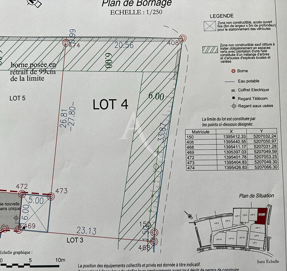 Vente Terrain Terrain Loire Les Marais 694 m2 Loire les marais