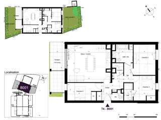  Appartement � vendre 4 pi�ces 84 m�