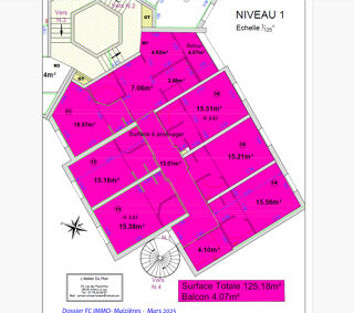  Appartement � vendre 5 pi�ces 125 m� Maizieres