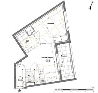  Appartement à vendre 2 pièces 42 m²