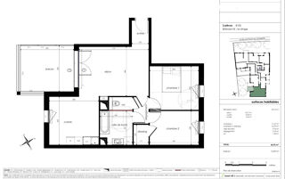  Appartement � vendre 3 pi�ces 66 m�