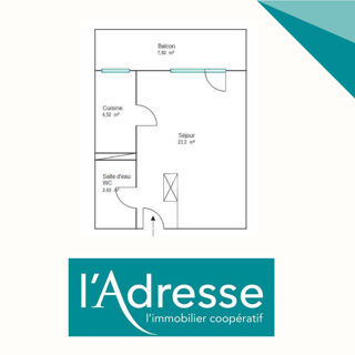  Appartement  vendre 1 pice 31 m