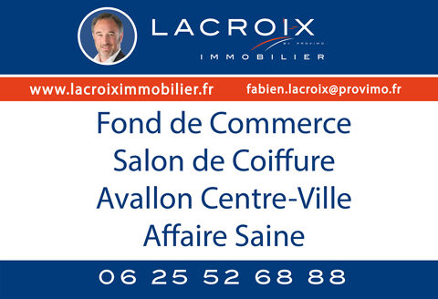 Fonds de commerce salon de coiffure Avallon 66000 89200 Avallon