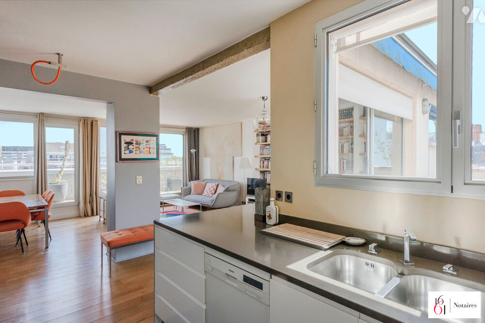 Vente Appartement Loft lumineux 71,86 m² avec terrasse et balcon, 7  étage, excellent état, quartier Jeanne d'Ac Paris 13