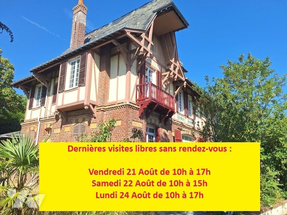 Vente Maison Villa située à Quiberville sur mer. La plage à pied. 10 pièces et 7 ch, 2 SDB, grenier, vue mer. Quiberville