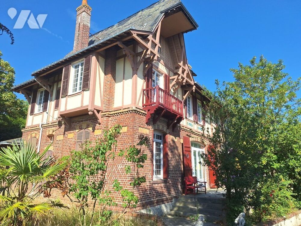 Villa située à Quiberville sur mer. La plage à pied. 10 pièces et 7 ch, 2 SDB, grenier, vue mer.