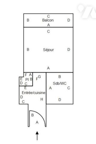  Appartement � vendre 1 pi�ce 28 m�