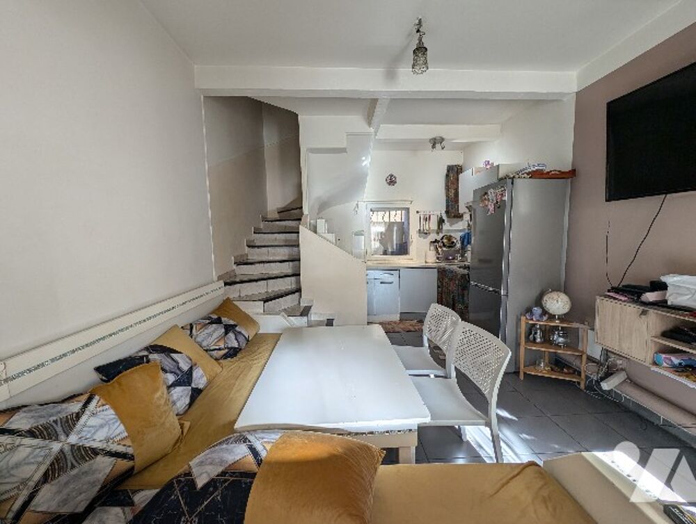 Vente Maison Saint-Henri, VENDUE LOUÉE, maison de ville de 43,79 m² sur 3 niveaux + cabanon de 5,28 m². Marseille 16