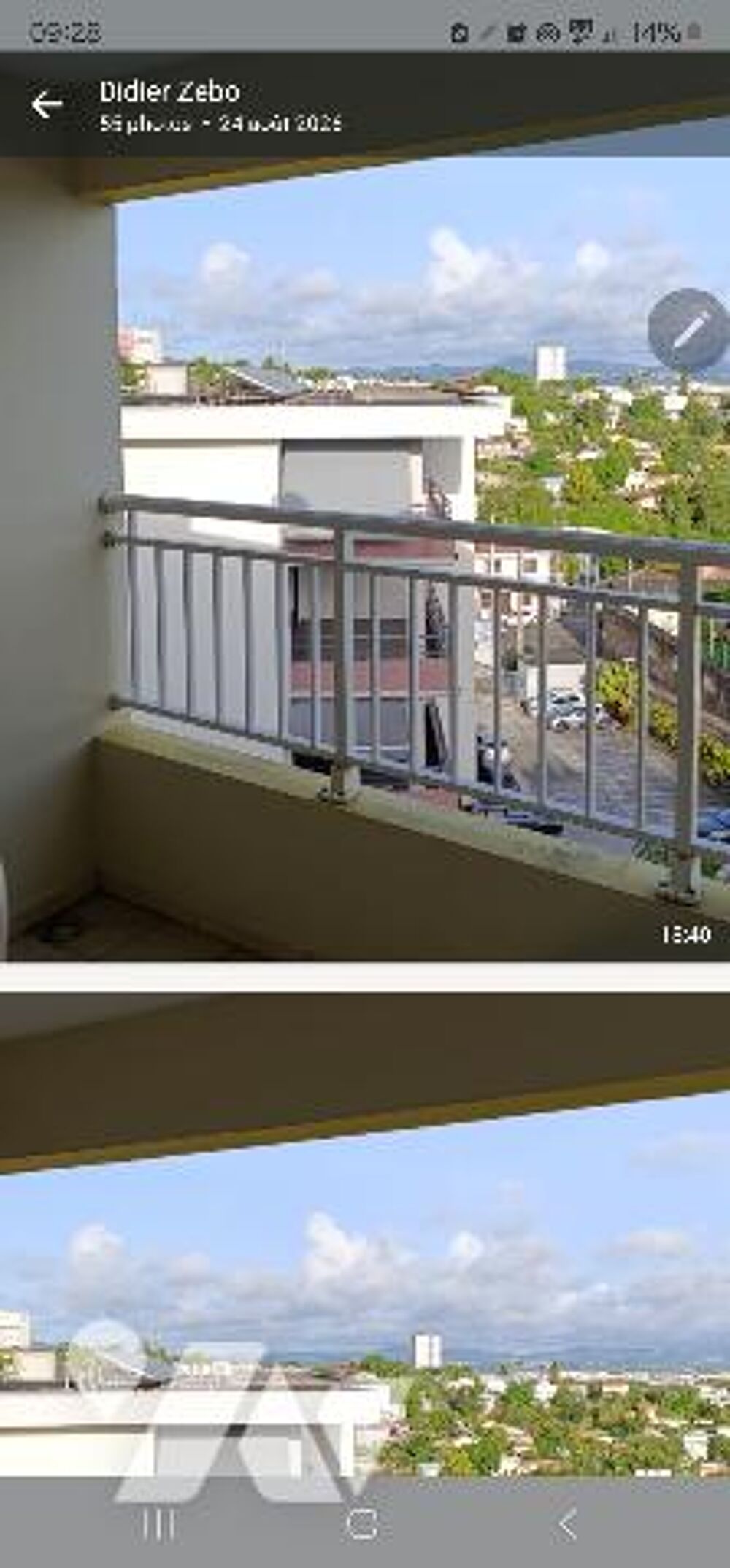 A LOUER TRES GRD ET BEAU T4 QUARTIER GERBEAU FORT DE FRANCE AVEC VUE MER CLIMATISEE -TERRASSE VITREE
