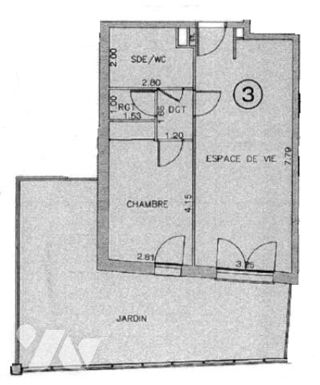  Appartement à vendre 2 pièces 46 m²