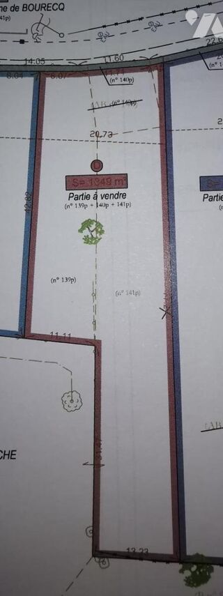  Terrain � vendre  Bourecq