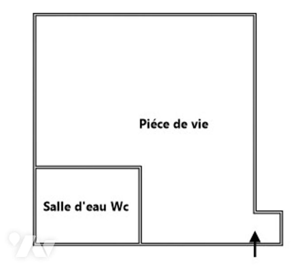 Vente Appartement Studio à vendre, libre de toute occupation, 17 rue alphonse Penaud PARIS 20è. Paris 20