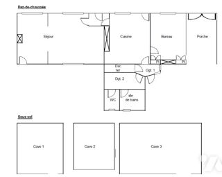Vente Maison LOEUILLY (80160 Ô-DE-SELLE) – 44, Rue d'Amiens MAISON MITOYENNE R+2 (116m²) – LIBRE Ô-de-selle