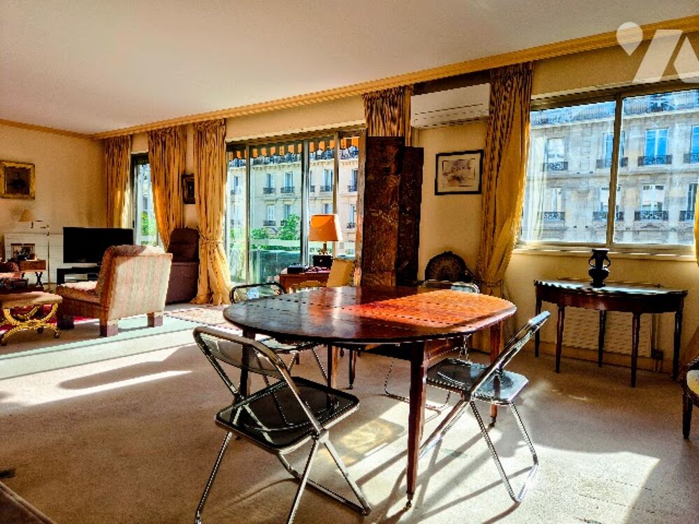 Vente Appartement PARIS XVIIe – WAGRAM – BEL APPARTEMENT FAMILIAL TRAVERSANT DE 152 m² – BALCON – 3/4 CHAMBRES Paris 17