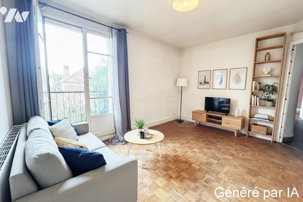 Au 1er étage, lumineux appartement de 3 pièces, 52,66 m², avec balcon orienté sud. Libre. A rénover.