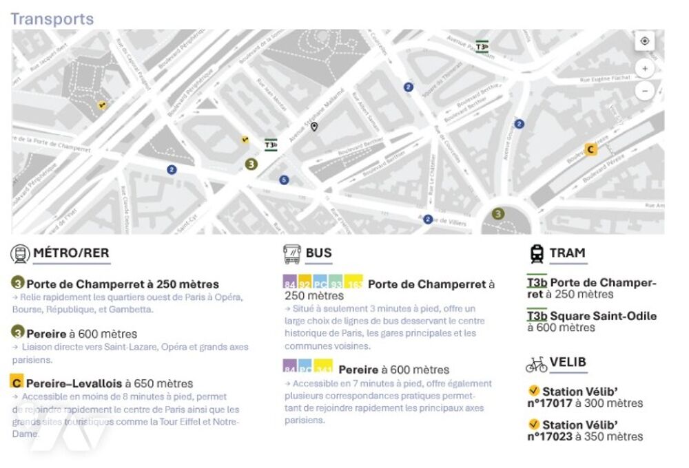 à vendre  Appartement Paris 17