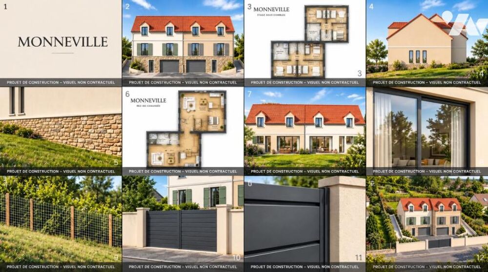 Vente Terrain Vente 2 TERRAIN à bâtir Lot 1: 515m2 & Lot 2: 527m2 Monneville