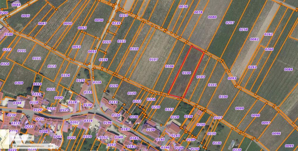 Vente Terrain Parcelle de vigne défrichée, libre. 2 380 m². AOC « Champagne » et « Coteaux Champenois » Saulchery