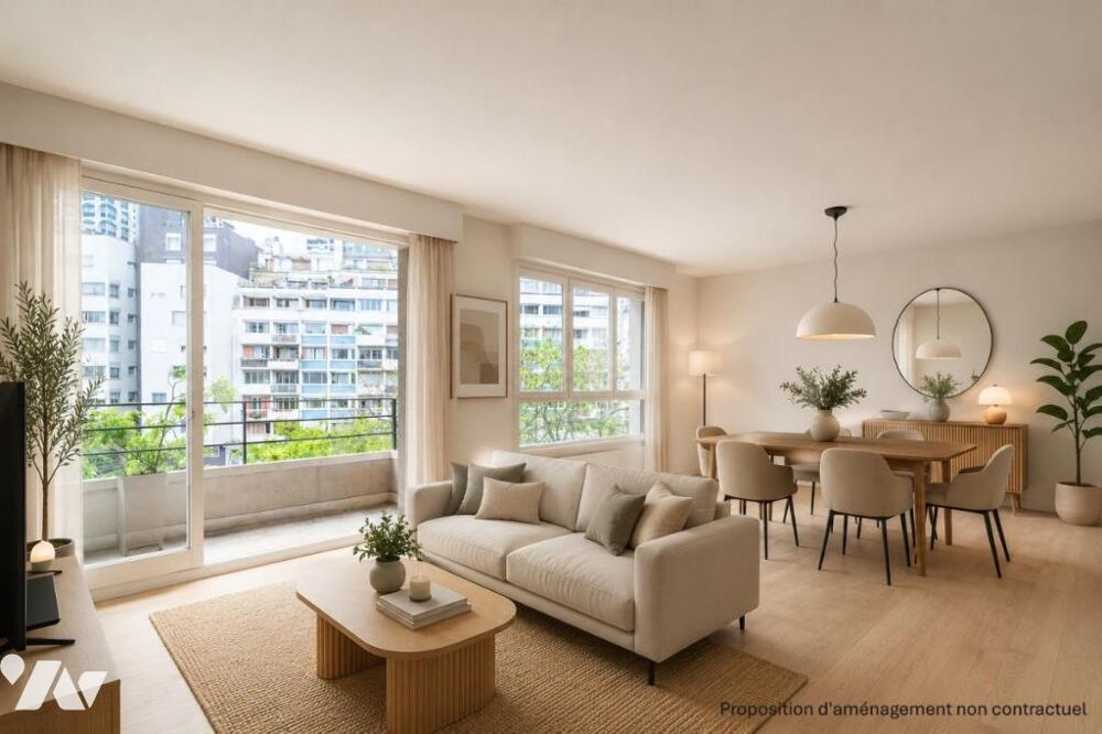Vente Appartement 75015 Paris - Javel / Emile Zola - Appartement de 73 m² avec balcon - 2 chambres Paris 15