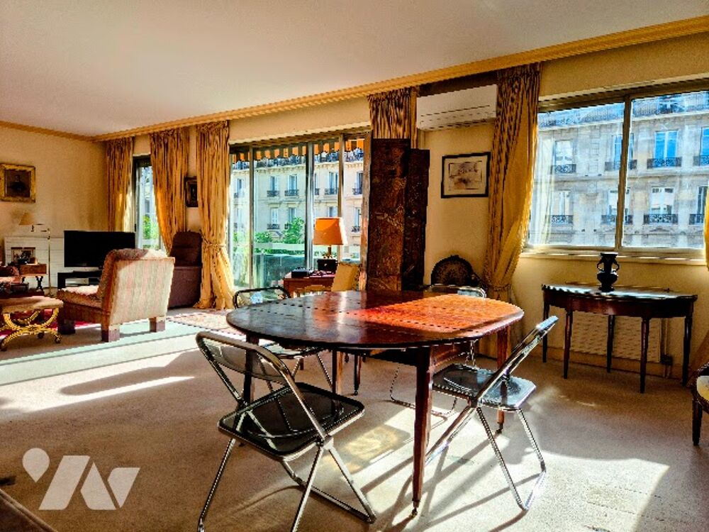 Vente Appartement PARIS XVIIe – WAGRAM – BEL APPARTEMENT FAMILIAL TRAVERSANT DE 152 m² – BALCON – 3/4 CHAMBRES Paris 17