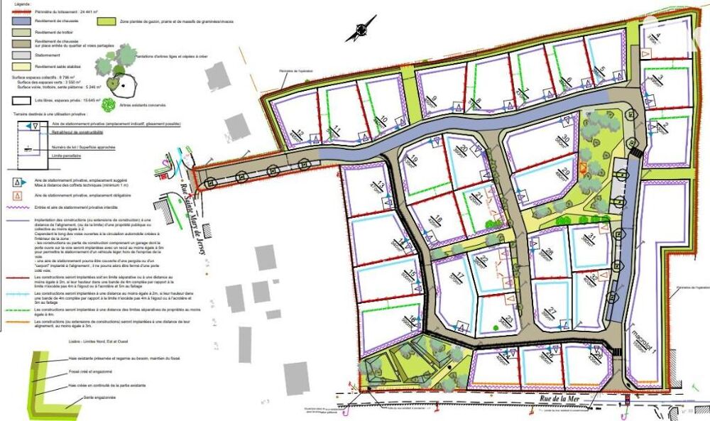 Vente Terrain 5min de PORT EN BESSIN et 5min d'ARROMANCHES-LES-BAINS avec son célèbre port WINSTON !!! Longues-sur-mer