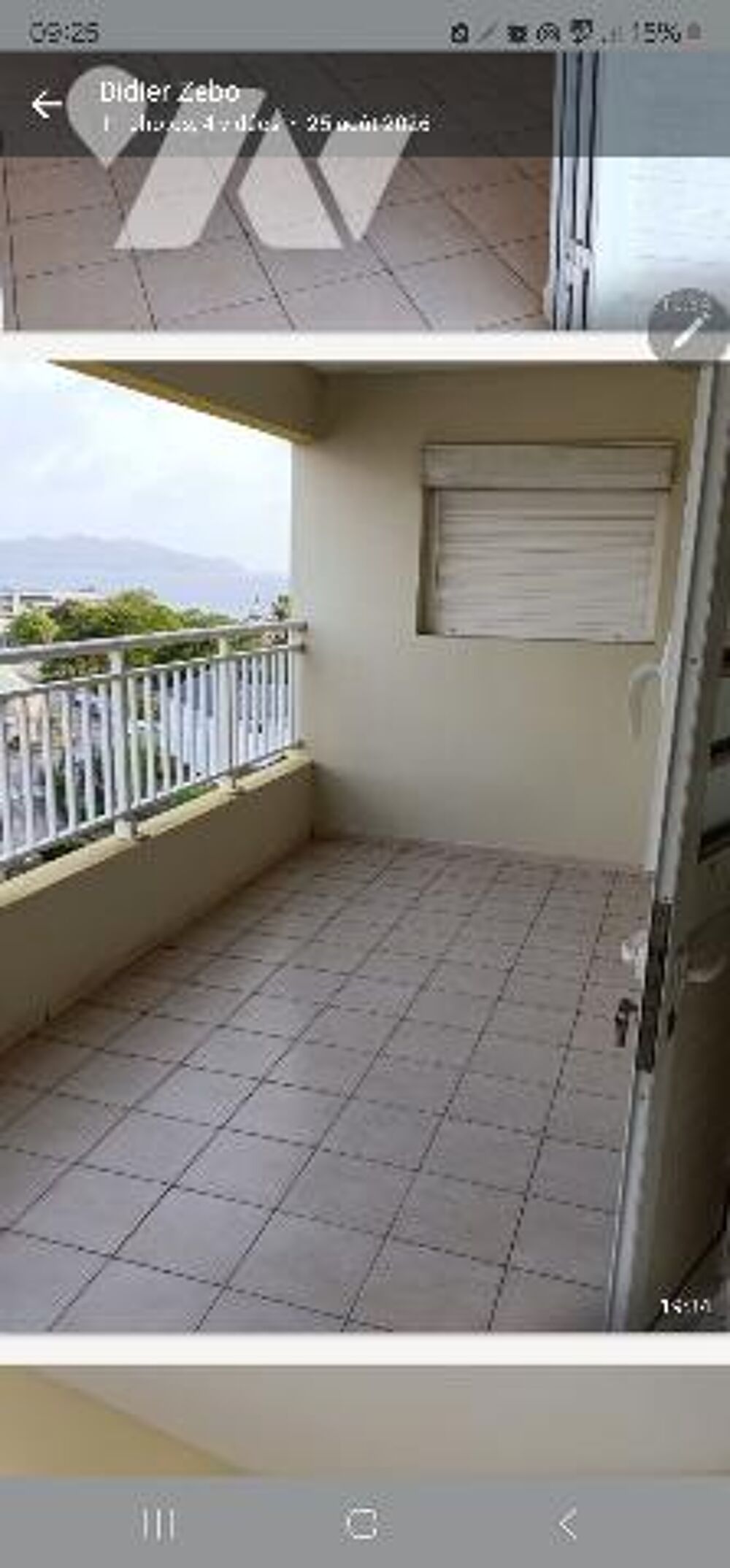 A LOUER TRES GRD ET BEAU T4 QUARTIER GERBEAU FORT DE FRANCE AVEC VUE MER CLIMATISEE -TERRASSE VITREE