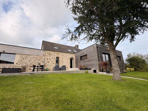   Maison en pierres avec extension bois, 4 chambres, jardin arbor�, lumineuse � Tollevast Maison - 6 pi�ce(s) - 144 m�