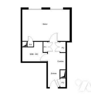  Appartement  vendre 2 pices 35 m