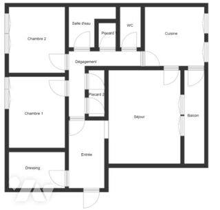  Appartement � vendre 3 pi�ces 69 m�