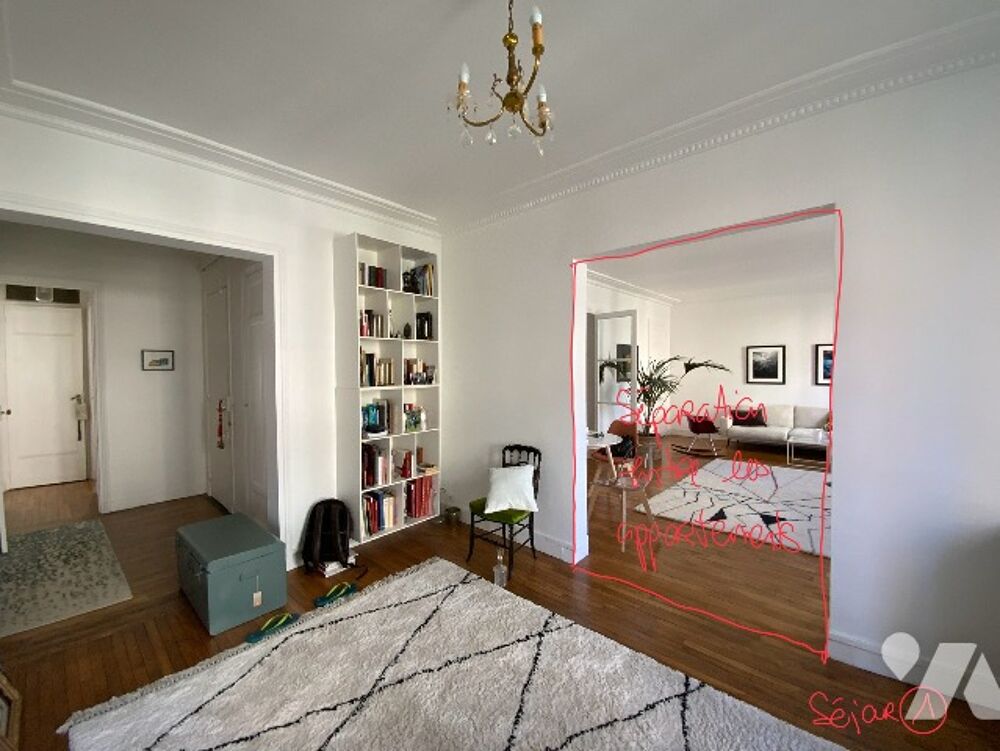 Vente Appartement Paris 17e – Mallarmé – Rare grand appt 6p/136m² à créer – 2 appts mitoyens – Immeuble 1930 standing Paris 17