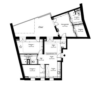  Appartement à vendre 4 pièces 86 m²