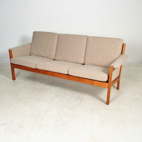 Canapé scandinave GE40 en chêne estampillé Hans J. Wegner 1550 Malataverne (26)