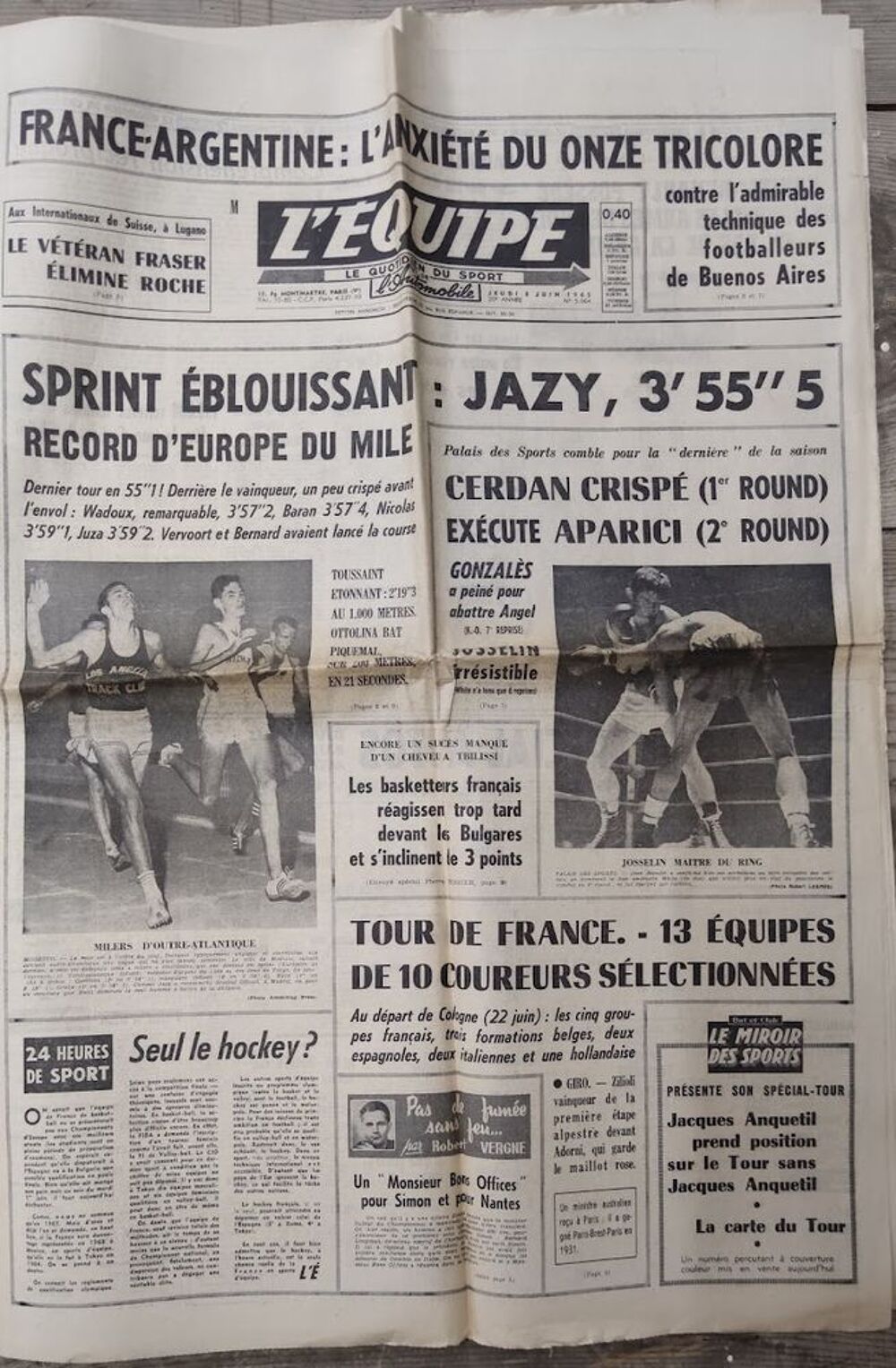vend journal l'&eacute;quipe 1963 - 1979 