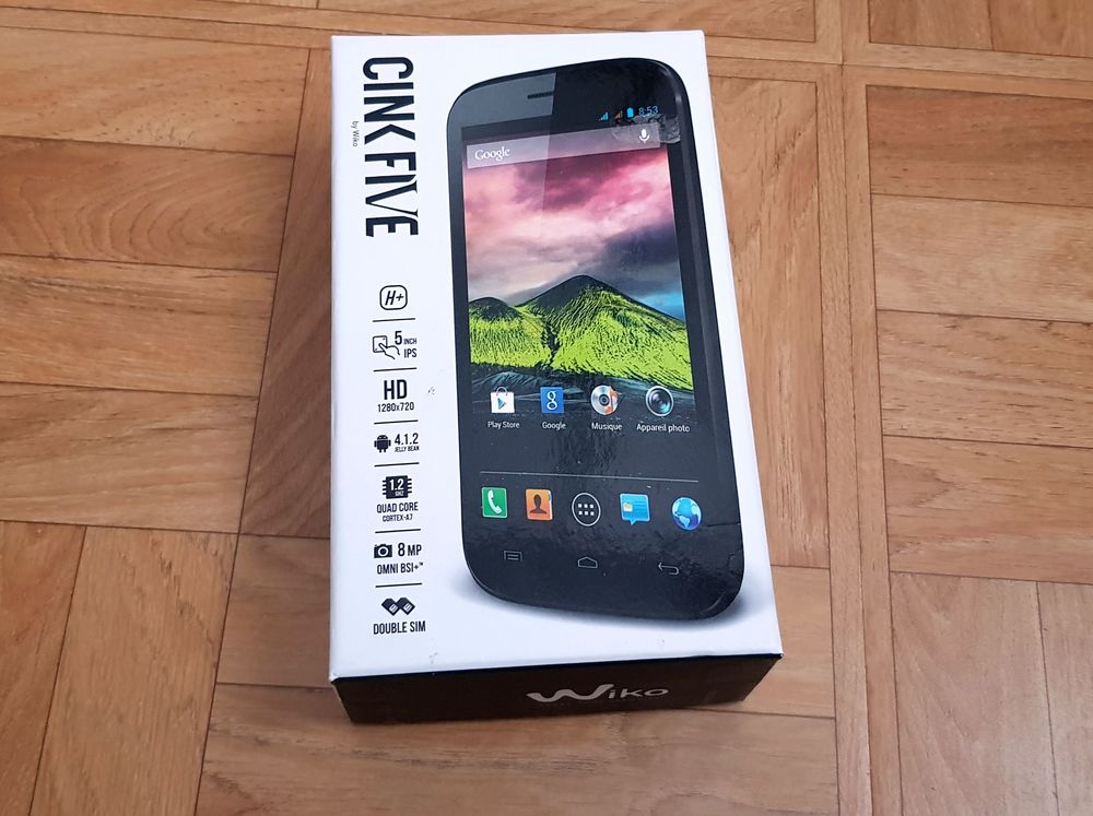 Boite vide pour Wiko Cink Five Tlphones et tablettes