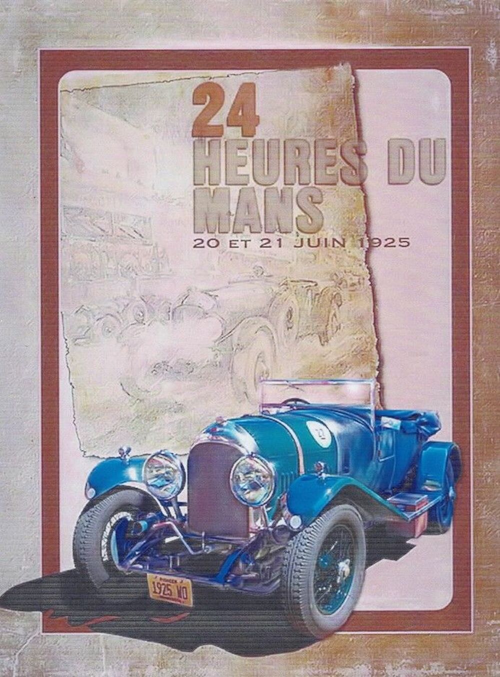 Photo affiche Le mans 1925 