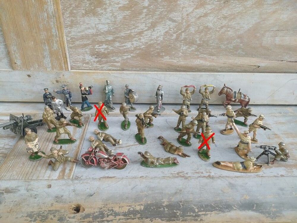 Lot Figurines Soldats Quiralu WW1-WW2 Jeux / jouets
